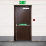 sd2.1 brown fire exit door hoppe single